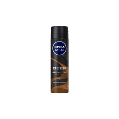 Desodorante aerossol nivea men deep carvao ativado amadeirado, 150ml