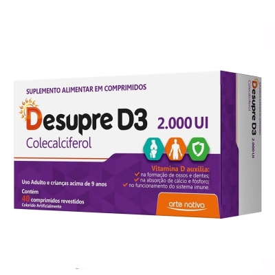 Desupre d , 2000ui c/40 cpr