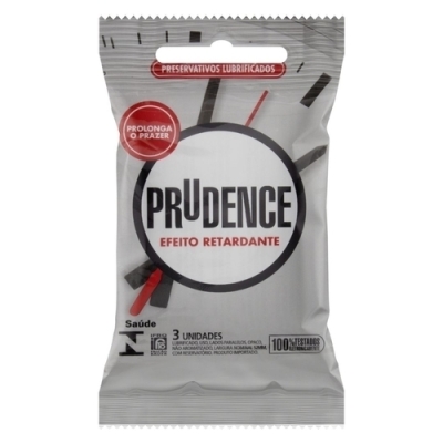 Preservativo prudence efeito retardante c/3 unidades