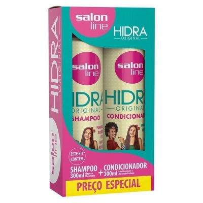 Kit shampoo + condicionador salon line hidra original, sh 300ml + cond 300ml