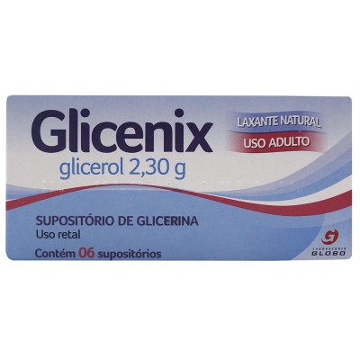 Glicenix supositorio adulto c/6 unidades