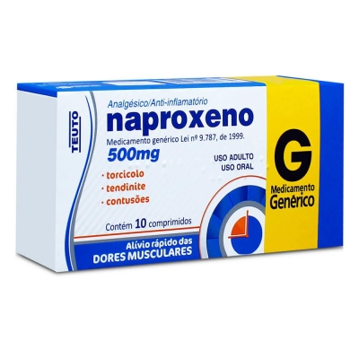 Naproxeno , 500 mg c/10 cpr