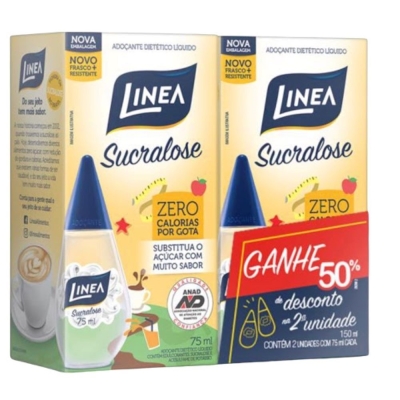 Adocante liquido linea sucralose c/2 unidades 75ml